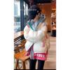 Womens Short Hooded Down Jacket Loose Fit White Duck Winter Warmth Outdoor Casual Coat