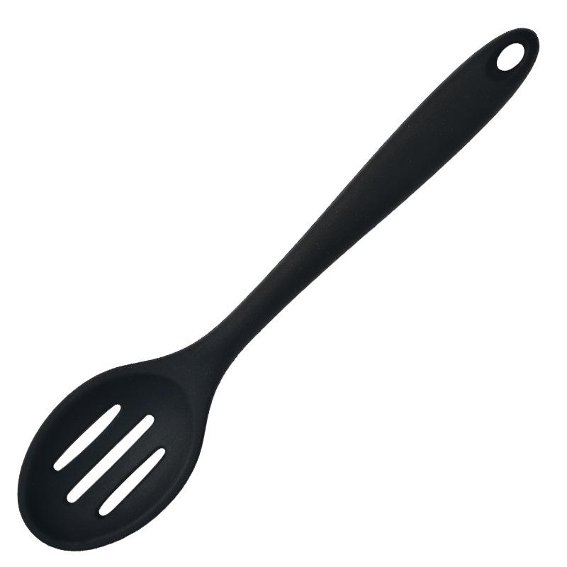 One-piece Silicone spoonHigh-temperature Resistant Cooking Denser Kitchen Utensils Small Soup Spoons Salad Spoons
