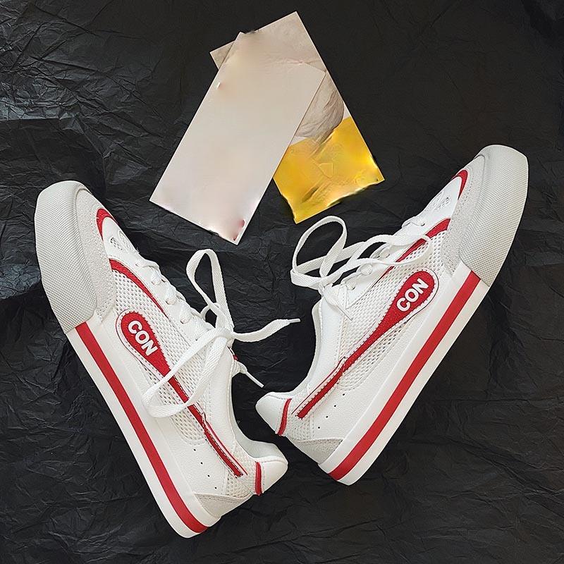 Мужские модные повседневные кроссовки сетчатые дышащие парусиновые туфли обувь для бега