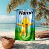 Personalized customized proof beach towel with Wobbly Life pattern - soft, absorbent,quick-drying,perfect swimming,camping&bathing