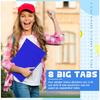 3 Sets 8 Tab Blue Binder Dividers for 3 Ring Binders 8.5 x 11 Inch Binder Dividers with 3 Hole Punched Page Dividers Sturdy Binder Index Dividers for