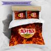 VfB Stuttgart Football Printed 3 Pieces Bedding Set, Comfortable Skin Friendly Bedroom Duvet Cover Set