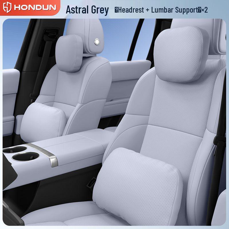 Suitable for XPeng G7: Headrest Neck Pillow & Lumbar Support Set – Car Accessory for Comfort & Interior Decoration.
