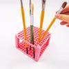 96 Slots Pen Holder Detachable Plastic Brush Holder Multi-functional Desktop Storage Organizer for Drawing Tools Pencils Office Supplies