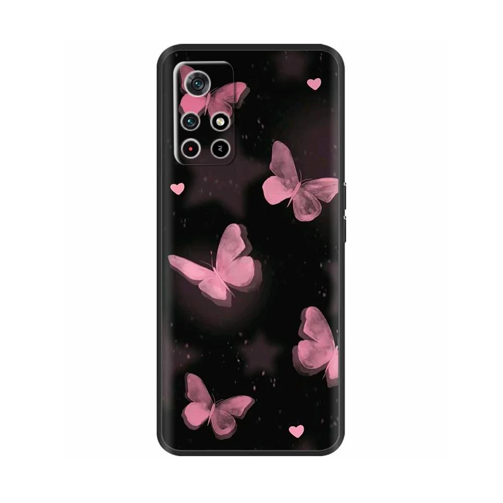 Для Poco X4 Pro 5G Poco M4 Pro Чехол Милый Мультяшный Мягкий Жидкий Силиконовый Чехол для Телефона Задняя Крышка Для Xiaomi Poco M4 Pro 4G Fundas Coque