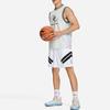 Li-Ning Повседневные спортивные баскетбольные шорты Color Block, мужские шорты белого цвета AAPS039-2