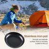 Портативная складная сковорода с антипригарным покрытием Портативная сковорода для пикника Легкая походная сковорода Складная сковорода Кастрюля для кемпинга
