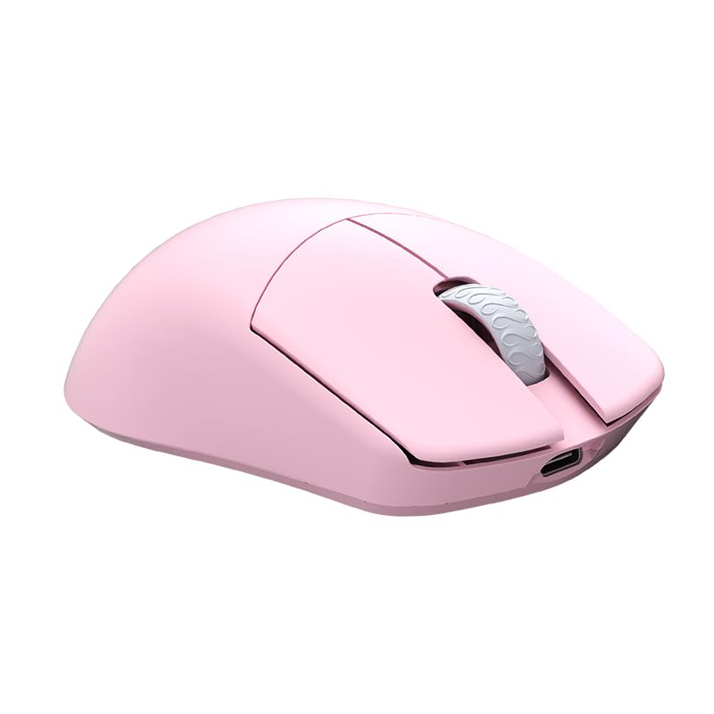 Lamzu Maya Champion Edition Gaming Light with 1 set of extra mouse 8K dongle and official Japanese distributor Mouse, Pink, feet, included, warranty.