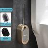 Golden Paper Holder Wall-mounted Toilet Brush Plastic Creative Toilet Paper Box Nordic Trash Can Waste Bins Bathroom Accessories