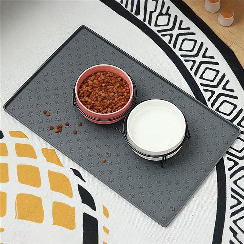 Ptlom Pet Placemat для собак и кошек Коврик для домашних животных для предотвращения перелива еды и воды Подходит для маленьких, средних и больших домашних животных
