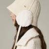 WHITE SANDS Alpaca Knit Earflap Round Hat Arbel (4 Colors)