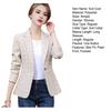 Spring Autumn Suit Coat Women Lapel Long Sleeve Slim Fit Single Button Suit Jacket with Pockets