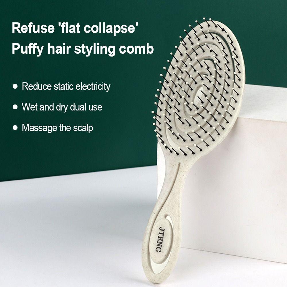 Гибкие антистатические парикмахерские мягкие шпильки, расчески для волос, щетка для волос, массажная расческа для влажных и сухих волос