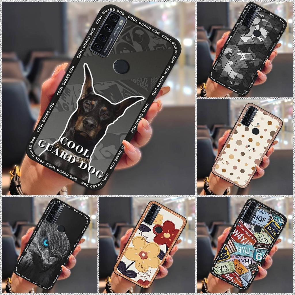 Shockproof Protective Phone Case For TCL 20 SE TPU Fashion Design Cover Dirt-resistant Durable Cartoon Full Wrap Cute
