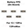 5 шт. Коннектор FPC аккумулятора для iPhone X XS XR 11 12 13 14 15 16 Pro Max 8 Plus Внутренний коннектор FPC аккумулятора Зажим Штекер Гибкий шлейф Запчасти