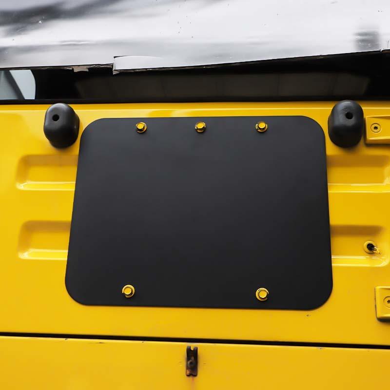 Spare Tire Carrier Filler Plate Tailgate Plug Vent Plate Cover For Jeep Wrangler TJ 1997-2006 Exterior Accessories