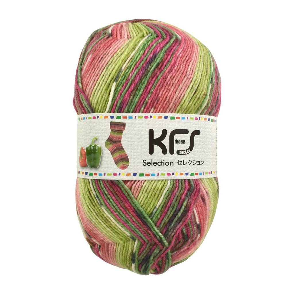Opal Yarn Selection Freshly Picked and Pink (KFS159) Paprika/Green