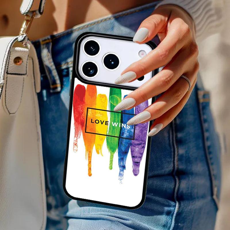 Gay Pride Flag LGBT Phone Case For iPhone 17 Air 14 15 13 12 Max Cover For Apple 14 15 16 16e 11 Pro Max Plus Coque