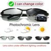 Polarized Photochromic Sunglasses Men's Driving Transition Lens Sunglasses