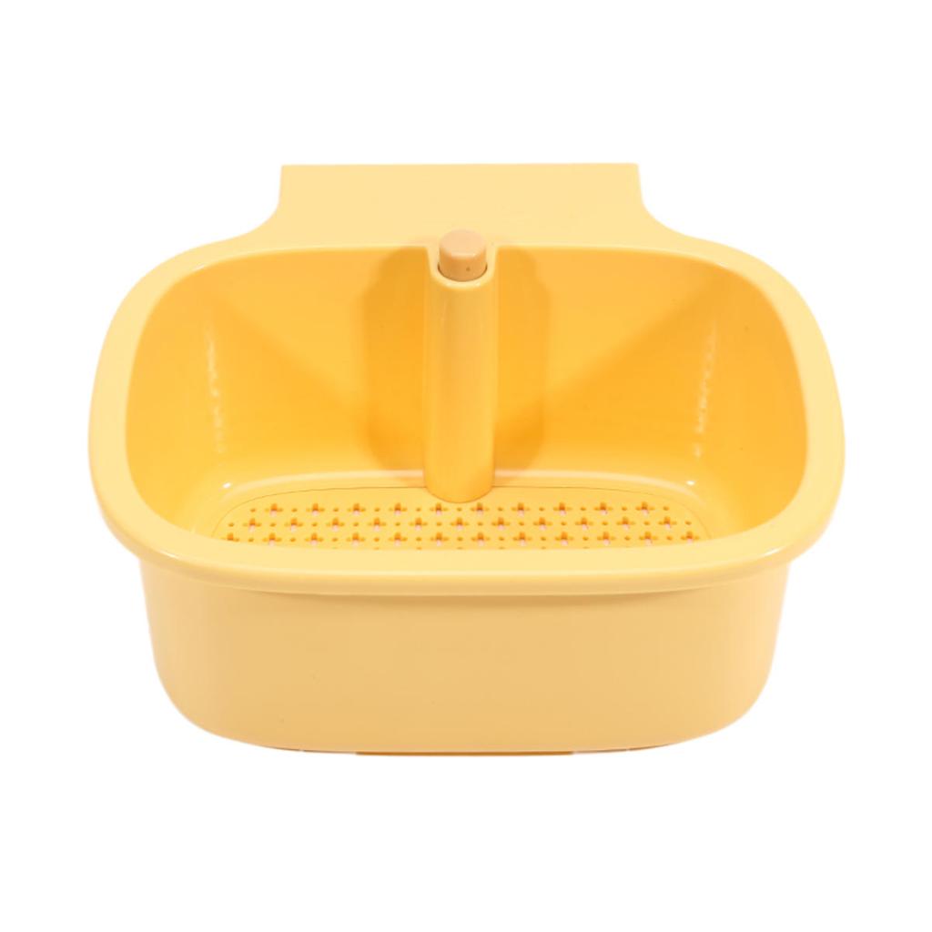 Kitchen Sink Filter Basket Sink Washing Basin Anti Leak Filter Basin One Click Press Type Grid Drain Storage Rack Strainer