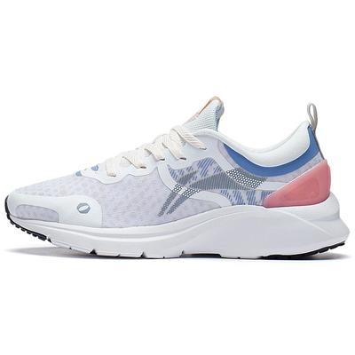 Li Ning Yun Que Удобная спортивная повседневная обувь Женские кроссовки Белые Серые AGLS066-3