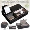 Protective Desk Organizer Box PU Leather Display Storage Tray Durable Jewelry Boxes Sunglasses