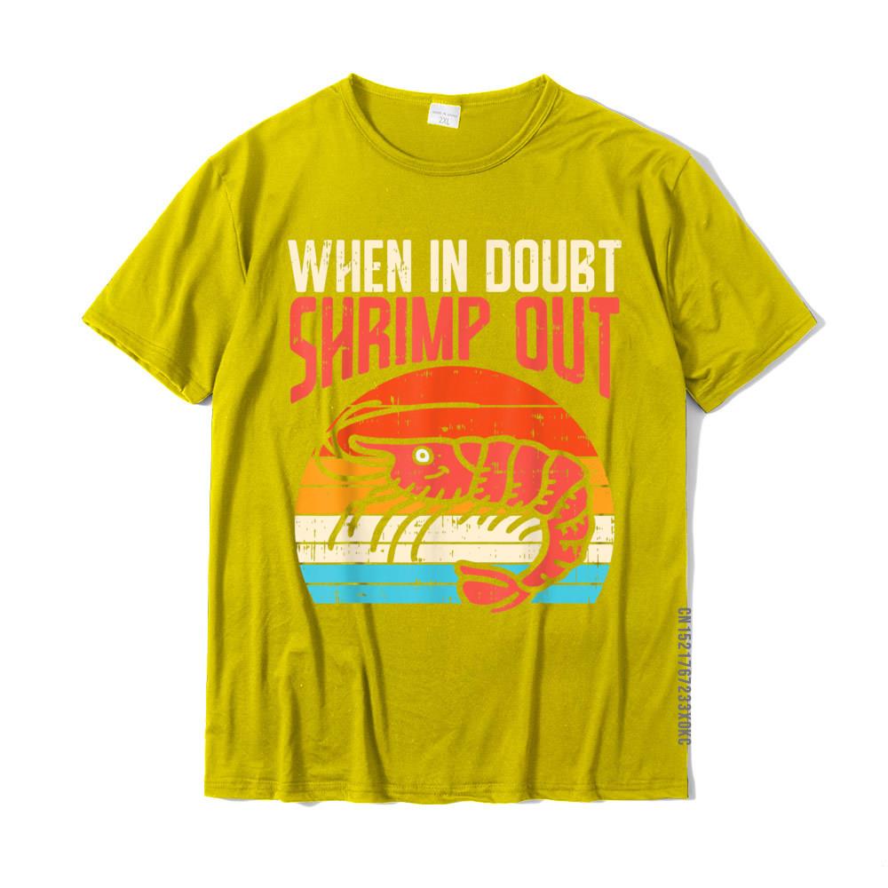 When In Doubt Shrimp Out Retro BJJ Brazilian Jiu Jitsu Gift T-Shirt Classic Man T Shirts Cotton Tops T Shirt Printed