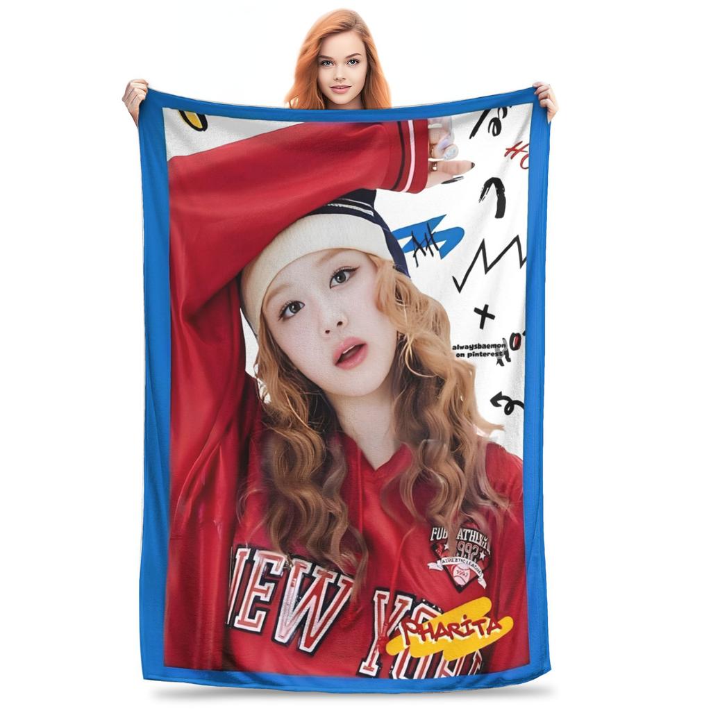 Babymonsters KPOP Фланелевое одеяло Потрясающие пледы для дома 200x150см Покрывала,