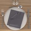 Set of 3 40X40 CM ALIX Anthracite Napkins, by Soleil d'Ocre