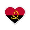 Aimant Coeur Drapeau Angola - Multicolore - 7 Cm - 50 Pièces - Résine Synthétique - Mixte