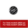 For Tesla Model 3/Y 2019-2025 Real Carbon Fiber Trunk Release Switch Sticker Car Rear Liftgate Close Button Protector Interior