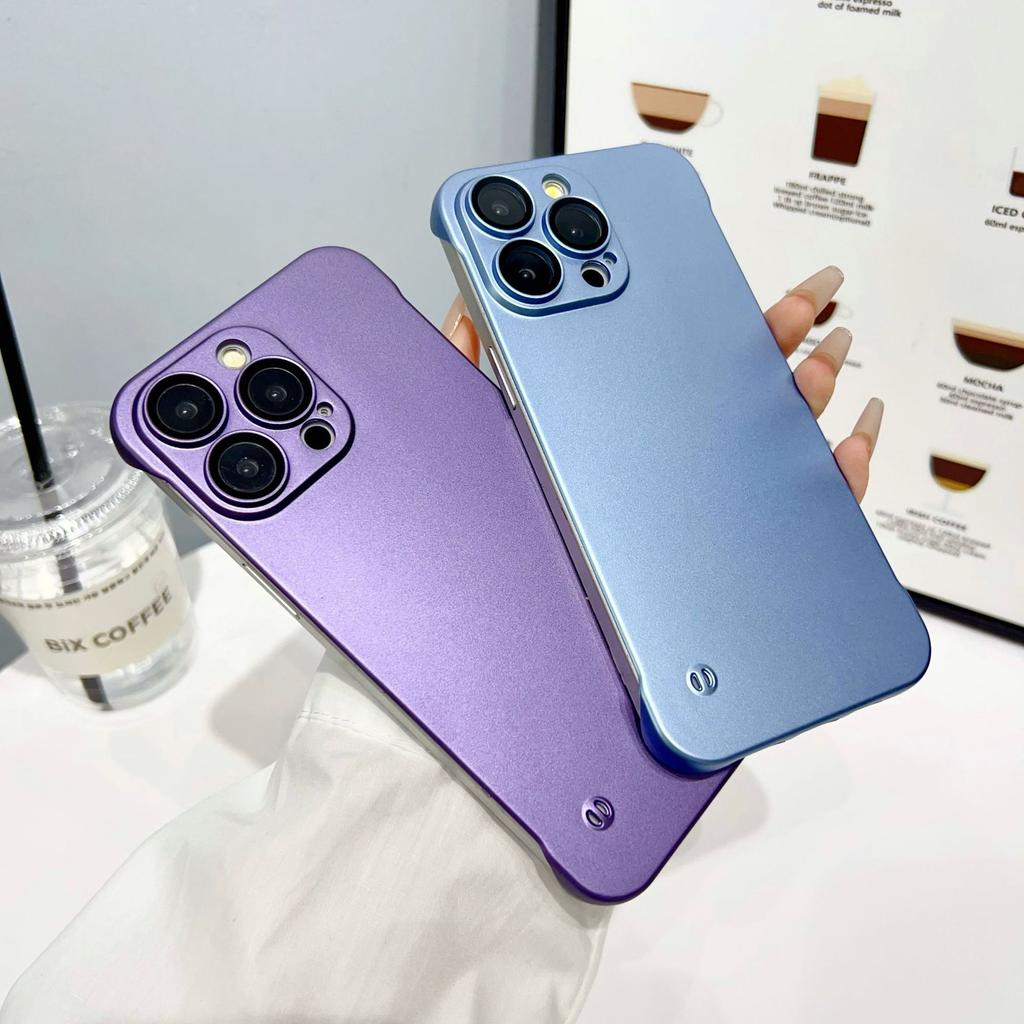 Applicable To IPhone 15 Mobile Phone Case Matte Frameless Apple 16 Promax Protective Case 14/13 Anti-fingerprint