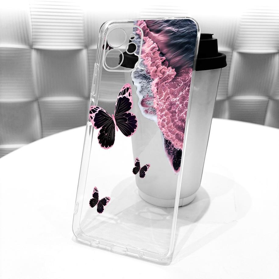 Transparent Case For iPhone 11 Cover New Fashion Flower Butterfly Soft Silicone Slim Bumper For iPhone 11 Pro Max iPhone11 Shell