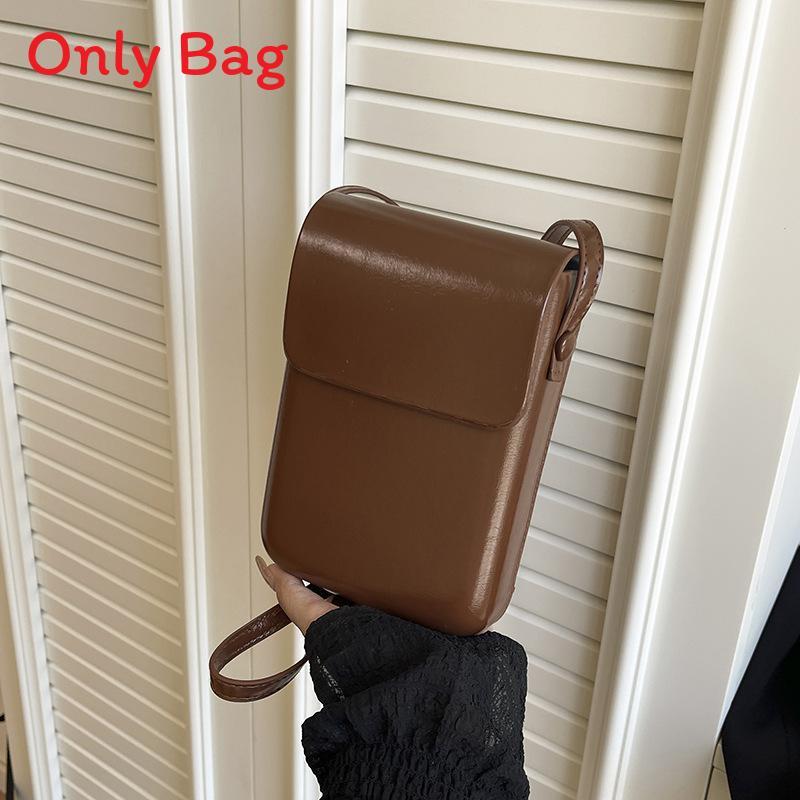 Street Style Pu Mini Crossbody Bag With Sewn Details For Fashionable Outings