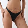 Punk Vintage Metal Flower Waist Chain for Women Summer Beach Bikini Belly Belt Y2K Jewelry Accessories