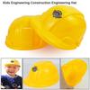 Пластиковая Игровая Будка Рабочая Каска Желтая Инженерная Каска Принадлежности Декор для Детской Вечеринки по Случаю Дня Рождения