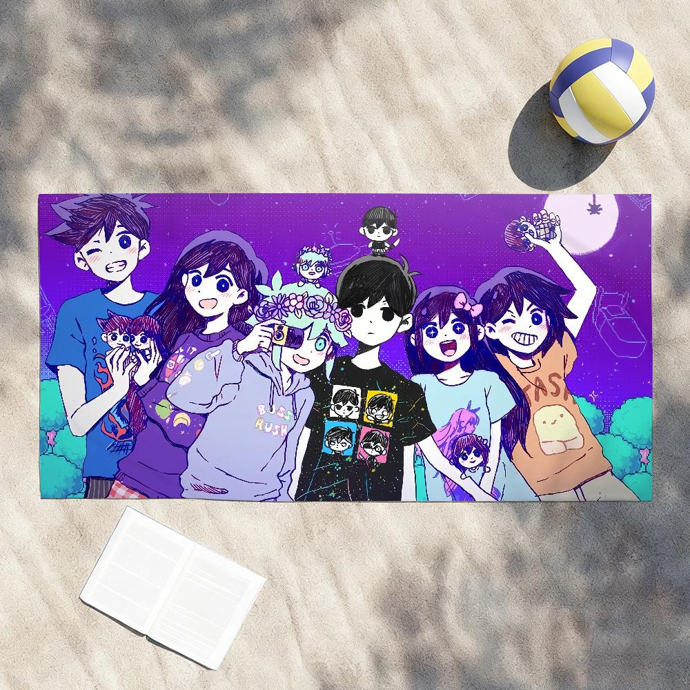 Игра O-Omori Милое Полотенце Душ Сауна Путешествие Спа Быстросохнущее Аксессуары для Тренажерного Зала Мягкое Большое Пляжное Полотенце