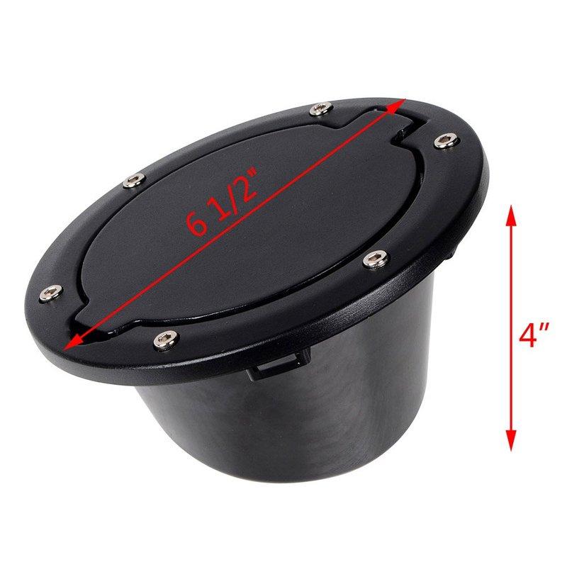 For Jeep Wrangler JK 2007-2017 Fuel Tank Cover Car Oil Tank Cap Cover Chrome Black Styling Accessories