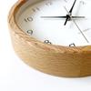 KATOMOKU Muku Clock 13 Oak Wall Clock with Continuous Second Hand km-130OA 220mm (Quartz Clock)