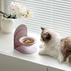 Керамическая миска для кошек, металлическая подставка, регулируемая магнитная миска для домашних животных с регулируемой высотой и углом наклона, миска для риса для кошек, дизайн рисовой тарелки, подходит для кошек всех возрастов