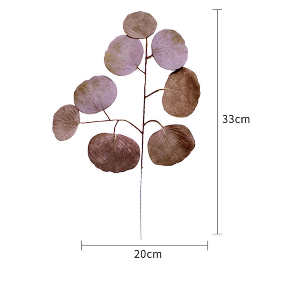 Simulation Eucalyptus Colored Leaves Photo Shoot Photography Background Props Tabletop Home Decor