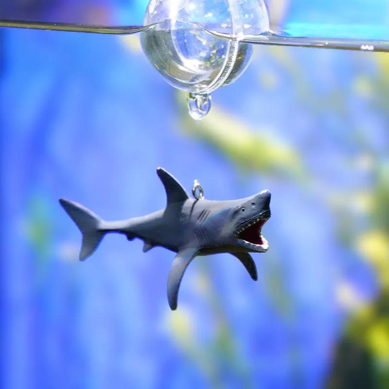 1 Set Fish Tank Shark Decoration Floating Ocean Aquarium Ornament Decorations Aquascape Shark Figurine Decor Fish Tank Craft