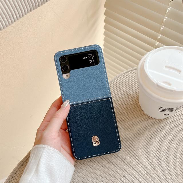 2023 чехол с рисунком личи для Samsung Galaxy Z Flip 4 3 5g, модный противоударный чехол из Южной Кореи, противоударные чехлы для Flip3 Flip4