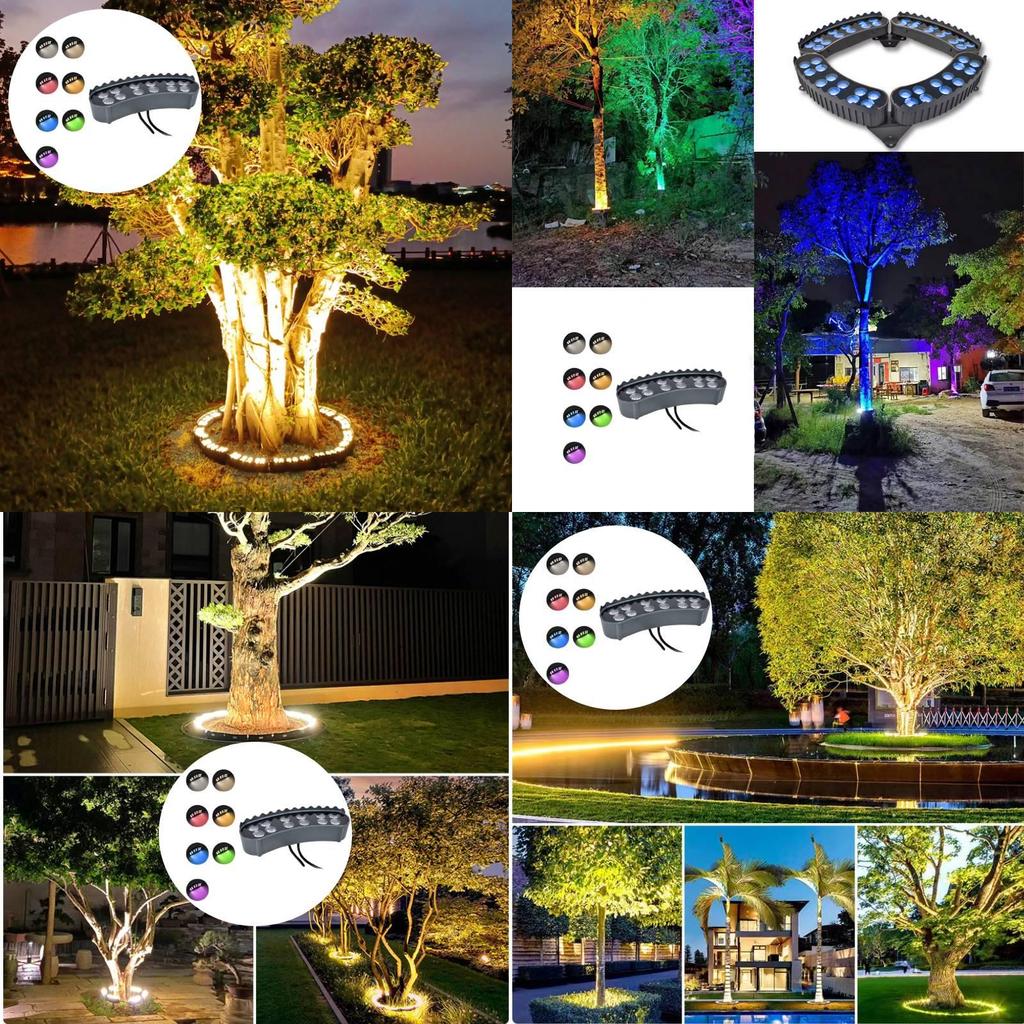 Светодиодный прожектор для дерева с высокой яркостью, материал из алюминиевого сплава, водонепроницаемый садовый светильник