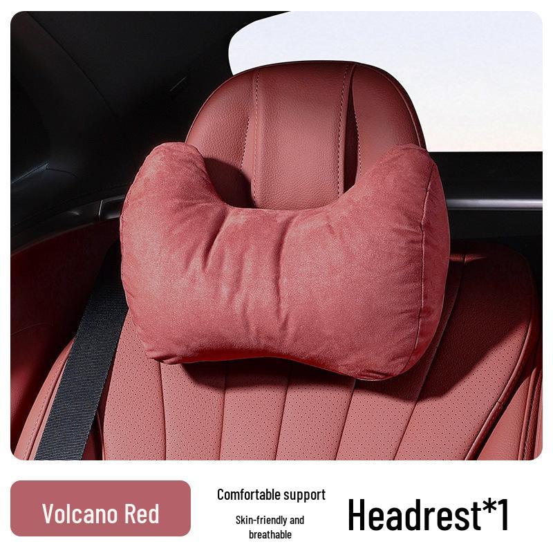 Maybach Mercedes Neck Protection Suede Pillow - High-end Car Seat Headrest