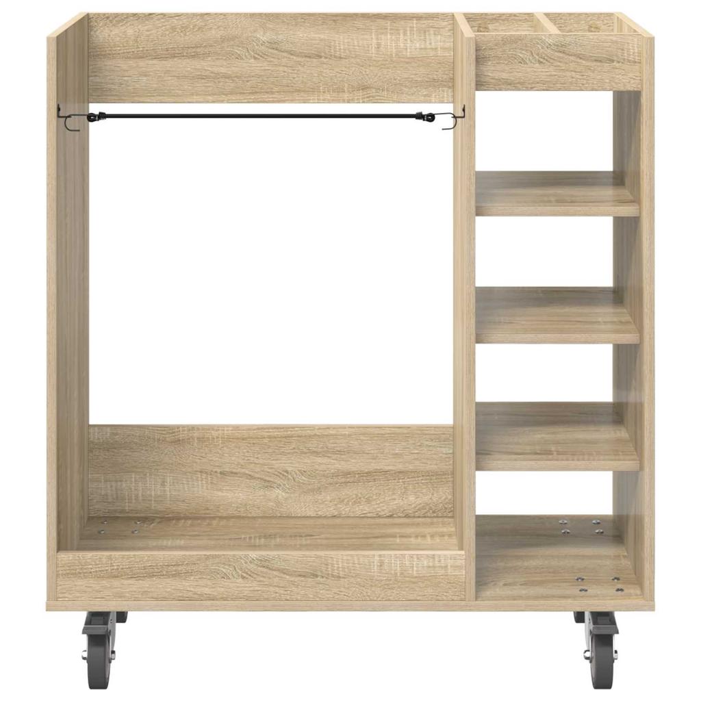 Golf Cabinet with Wheels Uni Sonoma Oak 90 x 45 x 98 cm