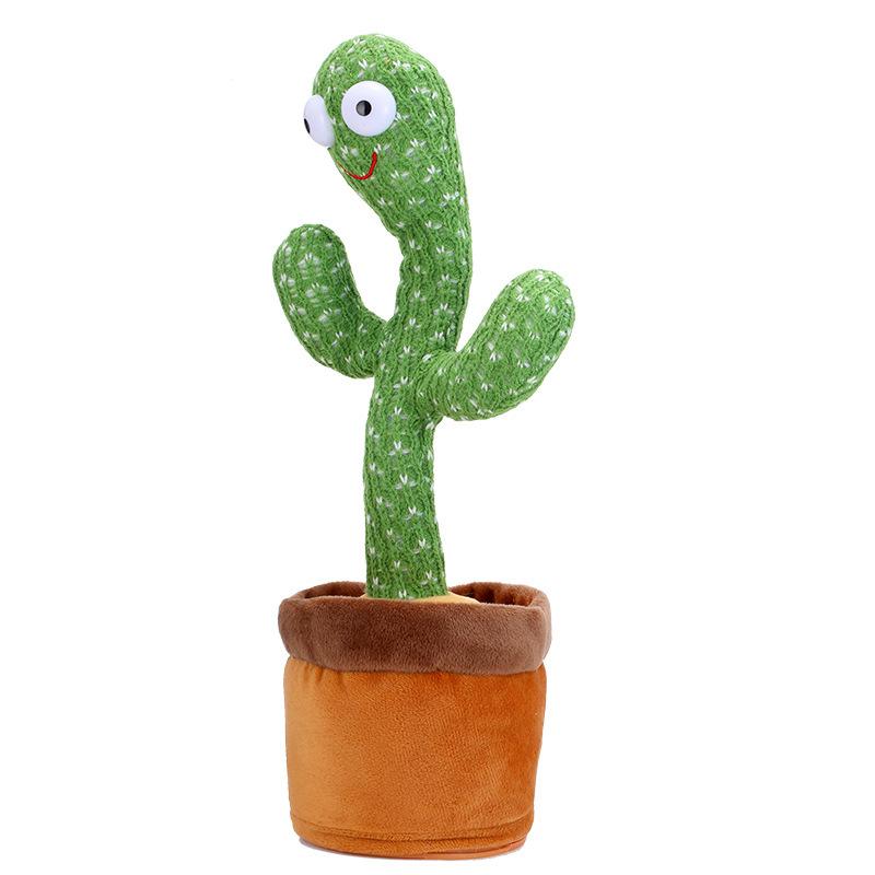 Dancing Cactus Toy Repeat Singing Talking Dancing Rocking Plushie Stuffed Animal Kids Education Toy