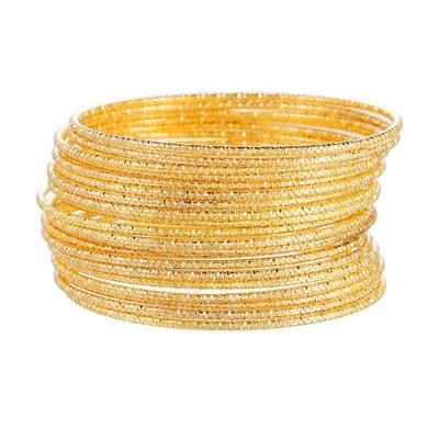 Набор из 20 европейских богемных металлических браслетов для ношения стопкой