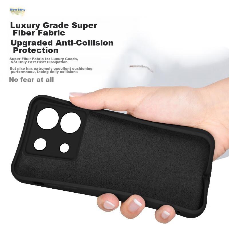 Phone Case for Redmi Note 13 Pro, Protective Cover for Redmi Note 13 Pro 5G Version, Shockproof Soft Lavender GrayUpgraded Liquid Silicone