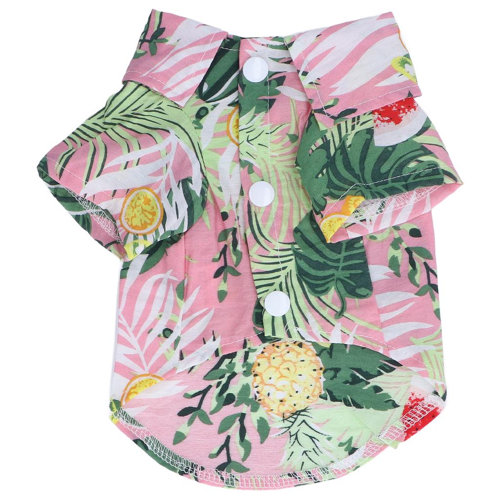Pet Hawaiian Shirt Cute Breathable Cotton Hawaiian Dog Summer T Shirt for Cats Dogs RabbitsXL